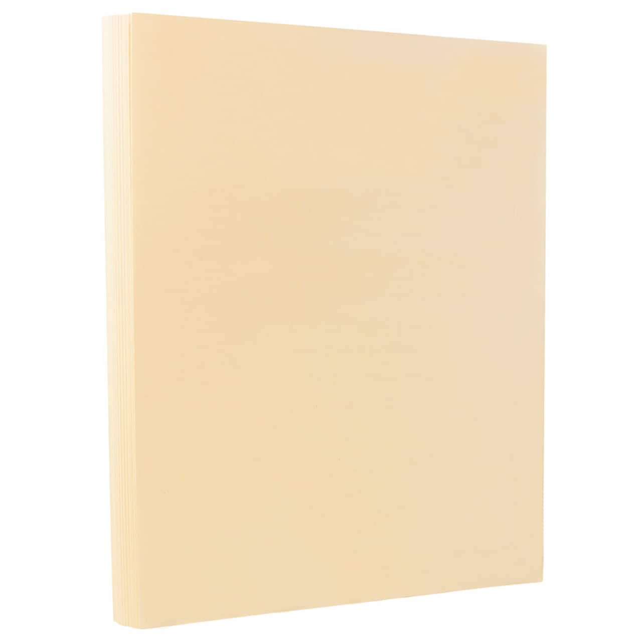 JAM Paper 8.5'' x 11'' 67lb. Vellum Bristol Cardstock, 50 Sheets